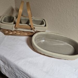 Tasket Basket Lot 2 Large And 3 Nesting Adorable And Practical
